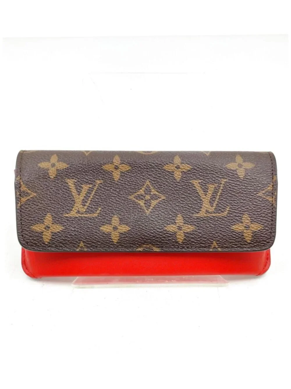 Authentic Louis Vuitton Monogram Emilie Wallet Cerise Red